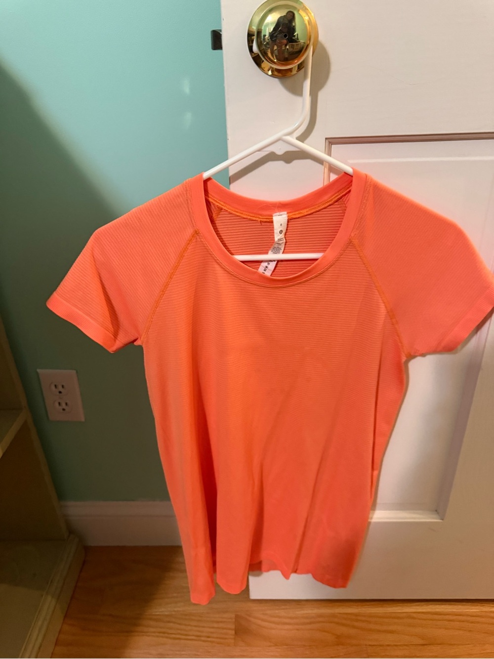 lululemon athletica Orange Short Sleeve